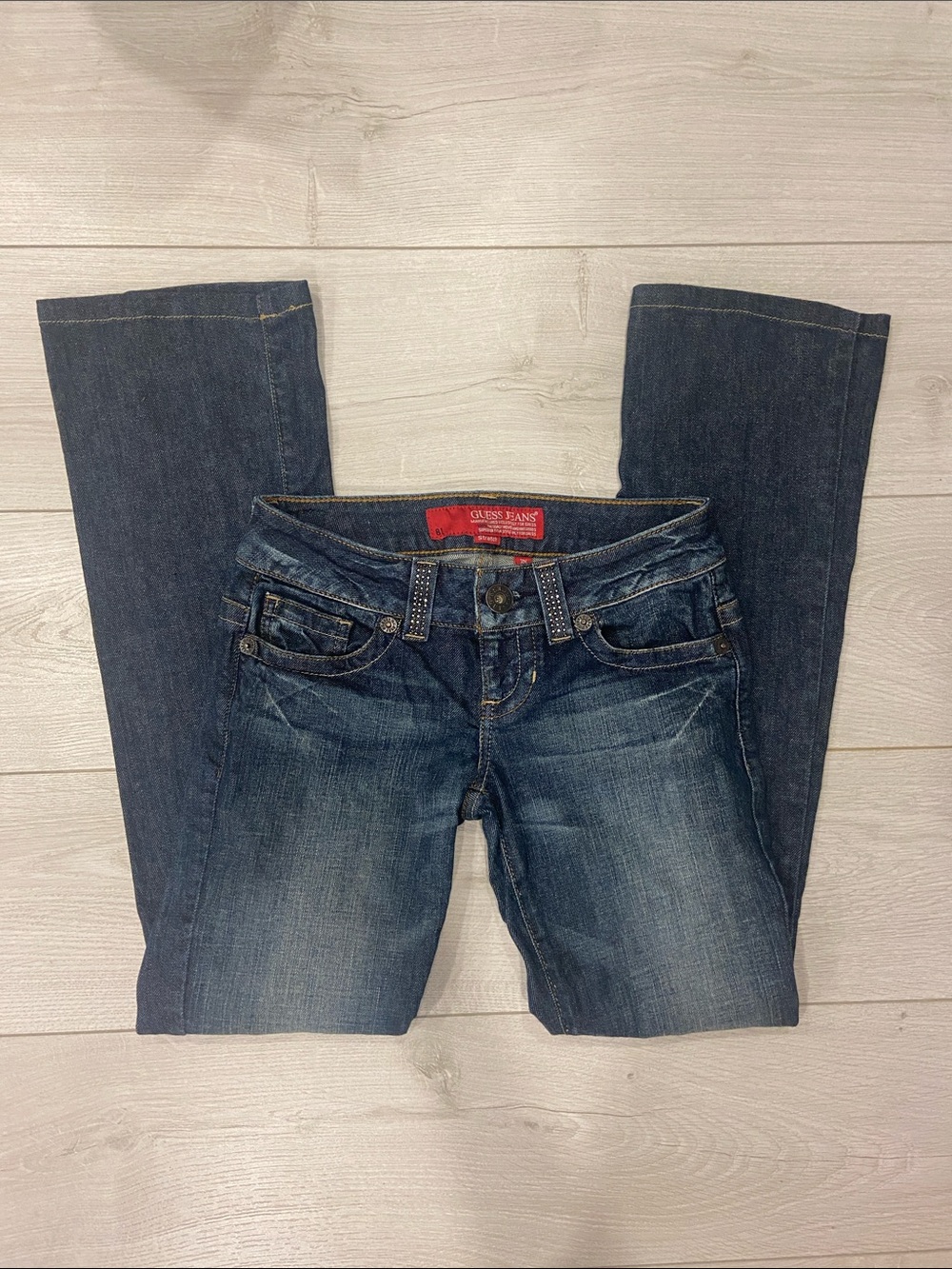 y2k guess lowrise bootcut jeans
